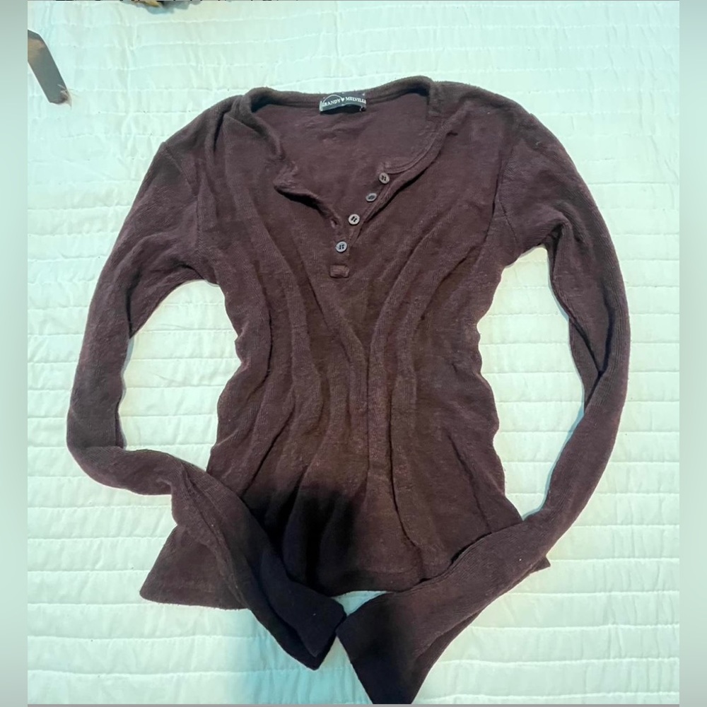 Rare brandy Melville burgundy top